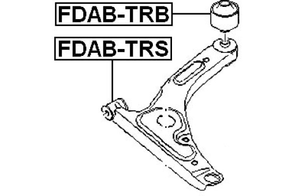 FEBEST FDAB-024 Front Lower Control Arm Bushing