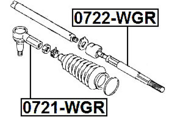 FEBEST Testina Sterzo Anteriore 0721-WGR – Compatibile Con Suzuki Ignis, Swift, Wagon R, Liana, Baleno
