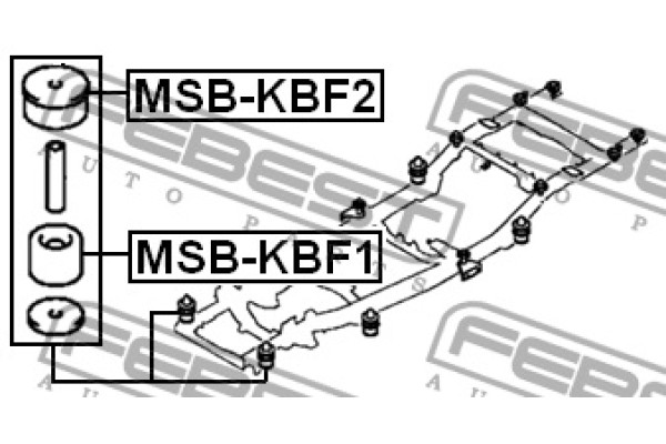 FEBEST MSB-KBF2 Body Bushing 
