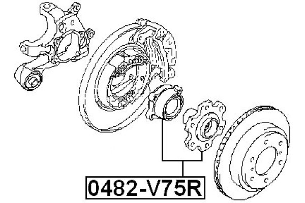 Wheel Hub Rrt 04 V75r Mr Mr