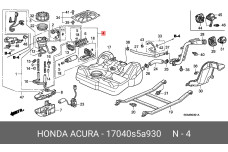 HONDA 17040-S5A-930