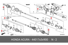 HONDA 44017S3X900
