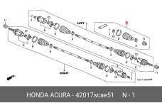HONDA 42017-SCA-E51