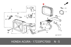 HONDA 17220-PC7-000