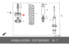 HONDA 51675-SH3-K02