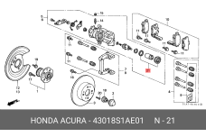 HONDA 43018-S1A-E01
