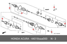 HONDA 44018-SAA-000