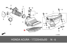 HONDA 17220-R60-U00