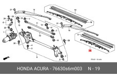 HONDA 76630-S6M-003