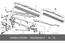 HONDA 76630-SH3-E11