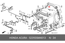 HONDA 52393-SM4-013
