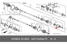 HONDA 44310-S84-A70