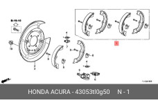 HONDA 43053-TL0-G50
