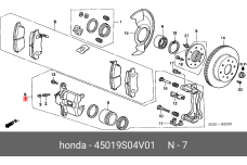 HONDA 45019-S04-V01
