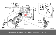 HONDA 51350-T0A-E02