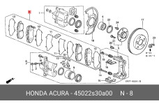 HONDA 45022-S30-A00