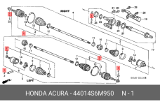 HONDA 44014-S6M-950