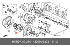 HONDA 42200-SR3-A02
