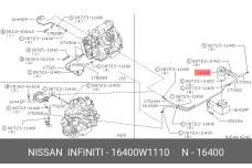 NISSAN 16400-W1110