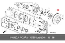 HONDA 45251-SR0-A00
