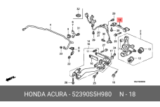 HONDA 52390-S5H-980