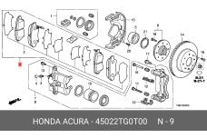 HONDA 45022-TG0-T00