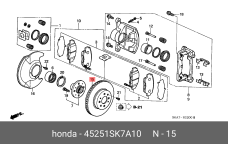 HONDA 45251-SK7-A10
