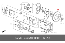 HONDA 45251-SS0-000