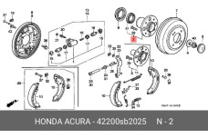 HONDA 42200-SB2-025