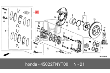 HONDA 45022-TNY-T00