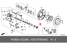 HONDA 43018-TR0-A00