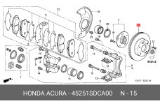 HONDA 45251-SDC-A00