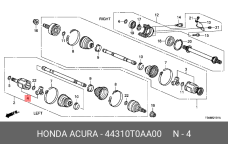 HONDA 44310-T0A-A00
