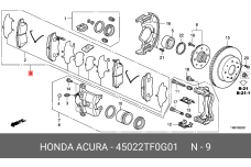 HONDA 45022-TF0-G01