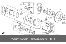 HONDA 45022-S30-G10