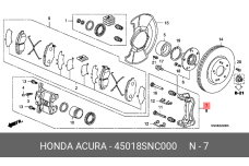 HONDA 45018-SNC-000