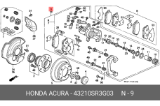 HONDA 43210-SR3-G03
