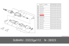 SUBARU 23222-GA112