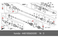HONDA 44018-S6D-G00
