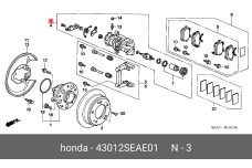 HONDA 43012-SEA-E01
