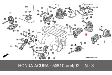 HONDA 50810-SM4-J02