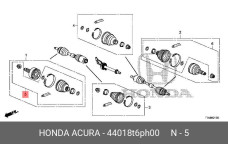 HONDA 44018-T6P-H00