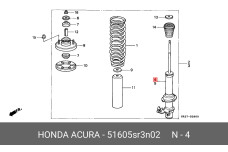 HONDA 51605-SR3-N02