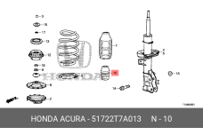 HONDA 51722-T7A-013