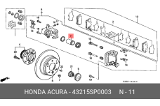 HONDA 43215-SP0-003