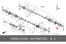 HONDA 44310-SM1-300