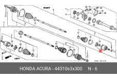 HONDA 44310-S3X-300