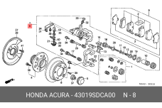 HONDA 43019-SDC-A00
