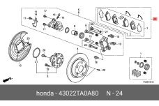 HONDA 43022-TA0-A80