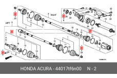 HONDA 44017-TF6-N00
